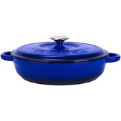 Resim Lava New Heritage Serisi Çok Amaçlı Döküm 28 CM Yuvarlak Mavi Yayvan Tencere LV Y ST3 28 YK3 B 