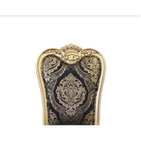 Resim Bengimobilya Sandalye Zus003 Klasik Model Yaldızlı Nakışlı Kumaş Gold Oymalı K 