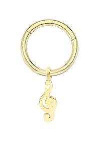 Resim Altın Müzikal Halka Piercing As107pc Altınsepeti 