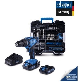 Resim Scheppach C-DTB74/1-X 20V 2x2AH Çift Akülü Vidalama + 74 Parça Aksesuar Seti - 5910904400 