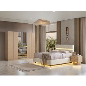 Resim Motto Mdf Yatak Odası Takımı 