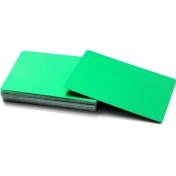 Resim Mingjin Shop 1 Yeşil Stil 86X54X0,2 mm Boş Metal Kartvizit Kalınlığı Alüminyum Alaşımlı Boşluklar Kart Dıy Lazer Baskı (Yurt Dışından) 