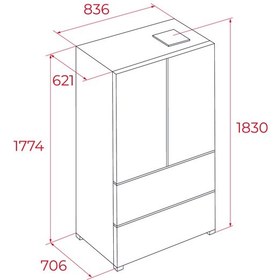 Resim Teka RFD 75850 GBK 510 LT Solo 2 Kapı + 2 Çekmeceli Full Nofrost Buzdolabı 