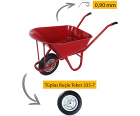 Resim Kanat Plus Tüplas Burçlu Teker Demonte El Arabası 0.90 mm Sac 