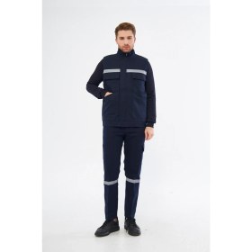 Resim Orange Safety Yelek Pantolon 7/7 Gabardin %100 Pamuk Kapitoneli Reflektörlü Kışlık 