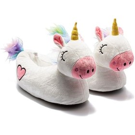 Resim Twigy Pink Corn Kadın Hayvanlı Panduf Beyaz 36/41 YY0296 Beyaz 