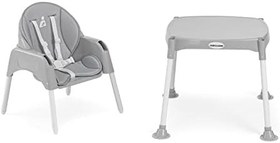 Resim Wellgro Pretty 3in1 Çalışma Masalı Mama Sandalyesi, Gri 