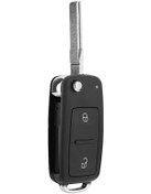 Resim 2 Tuşlu Katlanır Anahtar Kabı, Vw Golf/polo İçin Yedek Kasa - Huiliang 