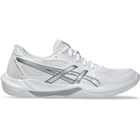 Resim Asics GEL-ROCKET 12 Kadın White/Bluebell Voleybol Ayakkabısı 1072A119-101 