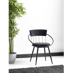 Resim Trendy Assel Esila Tel Sandalye Siyah 