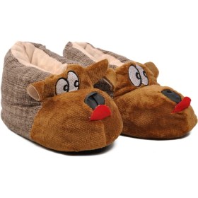 Resim Ayakmod Köpekli Kahve Kadın Panduf 