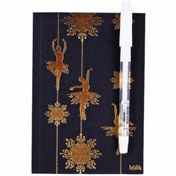 Resim HediyeKanalı Balerin Siyah Defter Beyaz Kalem Hediyeli 