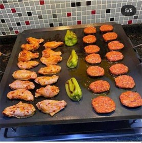 Resim Kulplu Ocak Üstü Kare Ekmek Yufka ve Gözleme Sacı 