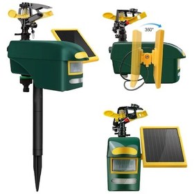 Resim Dualpest AN-B060 Güneş Enerjili Pilli Kedi Köpek Kuş Ayı Kovucu 