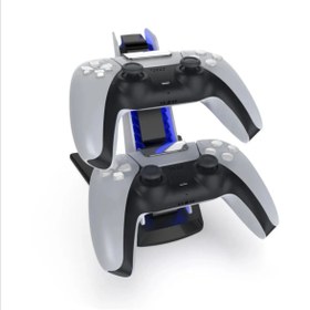 Resim comse Ps5 Joystick Şarj Standı Dualsense Göstergeli Şarj Istasyonu 