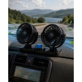 Resim tp Buğz Araç Vantilatör Oynar Başlıklı Çakmaklık Girişli 2 Modlu Oto Fan 