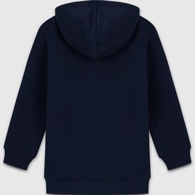 Resim United Colors Of Benetton Erkek Çocuk Bnt-b23341 Kapüşonlu Sweatshirt Lacivert Lacivert 