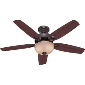 Resim Hunter Fan Builders Deluxe Çağdaş Bronz 132 Cm. Aydınlatmalı Tavan Vantilatörü 