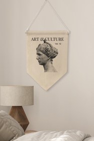 Resim Ofis Pinterest Duvar Dekoru, Art & Culture Sanat Serisi, Kanvas Flama Askılı Duvar Örtüsü NO:422 - Renkli - 12 / 70 x 100 