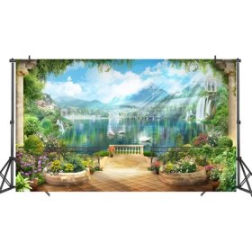 Resim Sunsky 3 X 1.8 M Manzara Parti Fotoğraf Arka Plan Bezi (Yurt Dışından) 