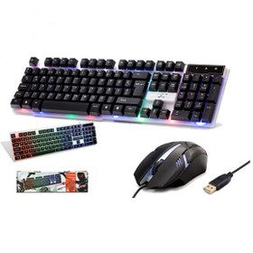 Resim BAYÇAĞRI Platoon PL-357 Oyuncu Işıklı Klavye Mouse Set 