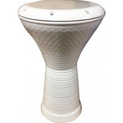 Resim MASTERWORK ÇÖMLEK DARBUKA DÜZ BEYAZ MODEL 