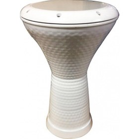 Resim MASTERWORK ÇÖMLEK DARBUKA DÜZ BEYAZ MODEL 