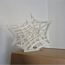 Resim hivhestın Modern Geometrik Dekoratif Heykel - 3D Baskı Sanat Eseri Kırmızı 