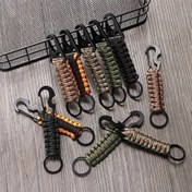 Resim Survival Askeri Lanyard Anahtarlık Erkekler için, Taktik Halat Şişe Açacağı Anahtarlık, Hayatta Kalma Kordon Anahtarlık, Açık Kamp Yürüyüşü için Hayatta Kalma Araçları Anahtarlık, Hediye için İdeal Seçim 
