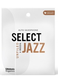 Resim D'addario Orrs03asx2s Organic Select Jazz Unfiled Alto Saksafon Kamışı No: 2 Soft Profesyonel/caz - 3'lü Paket Kimyasalsız Organik Tarım Sertifikalı Ve Üstün Projeksiyon 