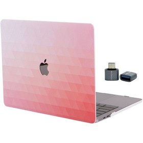 Resim Apple Uyumlu MacBook Air 13 M1 Kılıf Sert Kapak İnce Hafif Darbe Çizilme Koruma Touch Id 13.3 İnç Kırmızı 