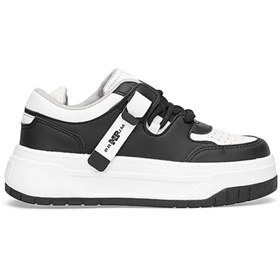 Resim MP Kadın Kışlık Su Geçirmez Kaydırmaz Kalın Eva Taban Hafif Rahat Ortopedik Deri Siyah Tarz Sneaker 