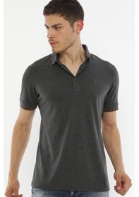 Resim T8586 Dewberry Erkek Polo Yaka T-shırt-antrasit Antrasit 