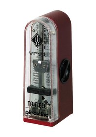 Resim Wittner Wt-890141 Piccolino Mekanik Metronom Bordo Şık Renk Taşınabilir Analog 
