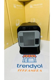 Resim 4K Vizyon Hy320 Mini 300 Lümen Yüksek Işık Gücü Siyah Led Projeksiyon 30.000 Saat Lamba Ömrü Android 12 