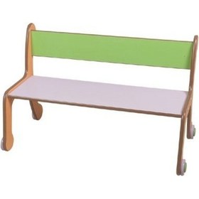 Resim Oturak Ahşap 90x60x50 CM Mavi 