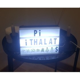 Resim Büro Ev Ofis Hediyesi İçin Harflerle Işıklı Mesaj Veren Light Box A5 Led Pano 