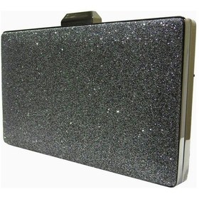 Resim Portföy & Abiye Çanta Füme Kum Simli -1753 Füme 