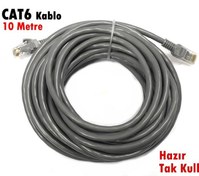 Resim FULLY 10Metre CAT6 Kablo Hazır Fişli 