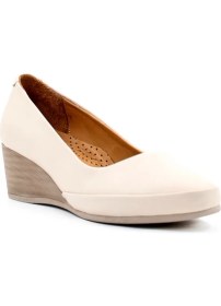 Resim Fast Step Hakiki Deri Kadın Dolgu Topuk Ayakkabı 411ZA291 