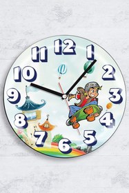 Resim Time Gold Erkek Çocuk Duvar Saati 