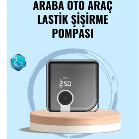 Resim AyrStore Type-C Şarj Girişli Taşınabilir Elektrikli Hava Pompası 