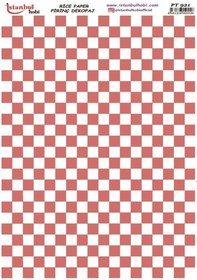 Resim Pirinç Dekopaj Kağıdı 30x42cm Pt-921 Damalı 