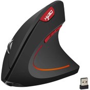 Resim Hxsj Kablosuz Fare Dikey Fareler Ergonomik Şarj Edilebilir 3 Dpı İsteğe Bağlı Black F-35 