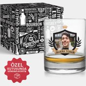 Resim Sevgiliye Hediye Fotoğraflı Viski Kadehi Şık Kutusunda 