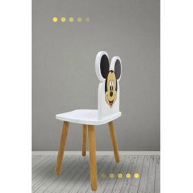 Resim Liva Ahşap Çocuk Sandalyesi 4-12 Yaş Mickey Mouse 