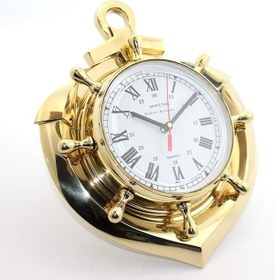 Resim Kenpazar Pirinç Çapa Tasarımlı Dümenli Saat çok Renkli 