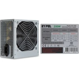Resim Eyfel Efs-2500 Real 200W Peak 250W 2 x Sata 12 cm Fanlı Güç Kaynağı 