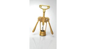 Resim Çelik Tirbuşon Gold Rengi Şık Tasarım 