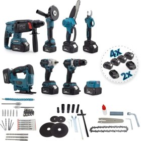 Resim Sekizli Set Dbml (Led Aydınlatma+ Ş.HILTI+Ş.SPRAL+S.SIKMA+13MM Ç.mandren+Ş.dekupaj+Budama Testeresi 